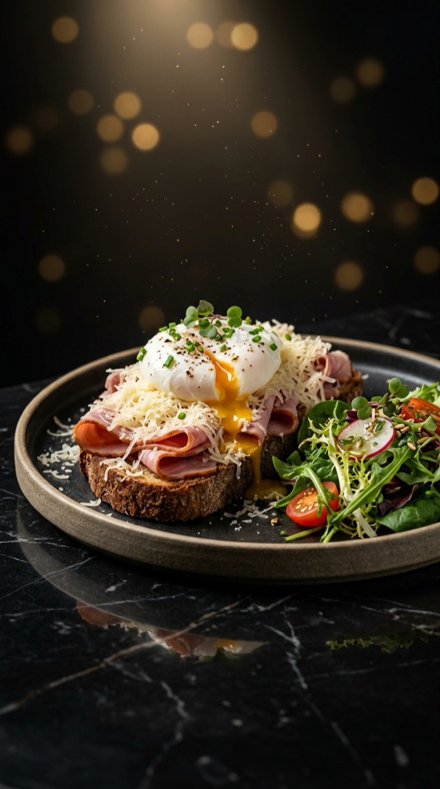 Ham & egg toast